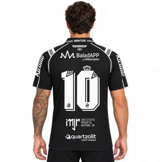Camisa Santos III Umbro 26/27 Torcedor Nº10 C/Patrocínio Preto