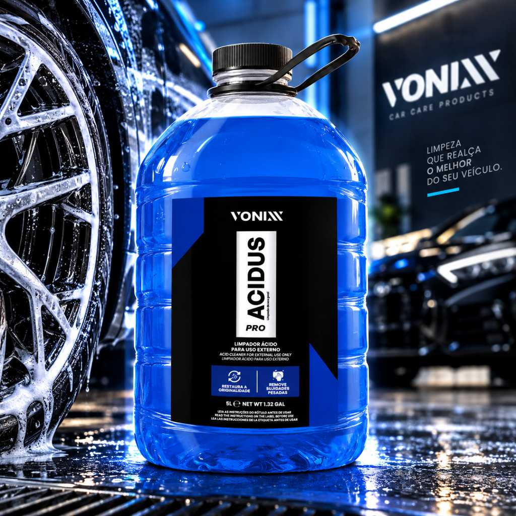 Limpador Ácido Vonixx Acidus Shampoo Automotivo Externo 5L