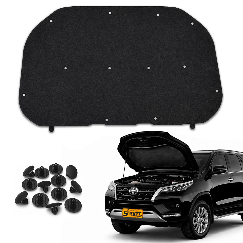 Manta Isolante Do Capo Para Hilux Sw4 2016/2023 + Grampos