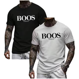 KIT 2 Camisetas Masculina Camisa 100% Algodão Gola Redonda Malha Premium Confortável Leve e Macia