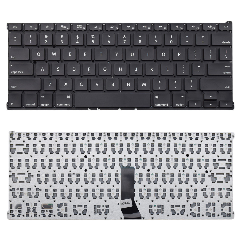 Teclado para Notebook Apple Macbook A1369 Inglês Internacional - US Preto