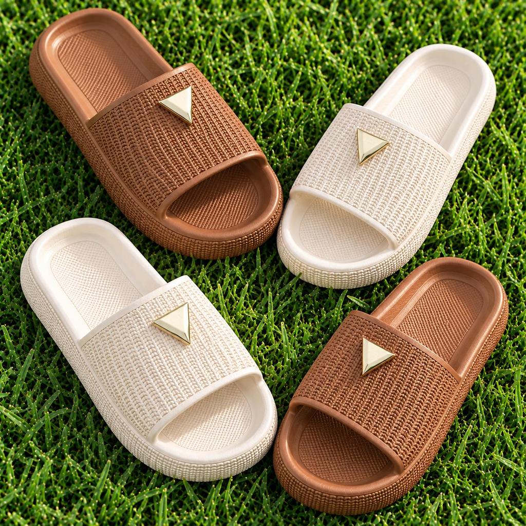 Chinelo Flat Slide Feminino Adulto Confortável Anatômico Leve Antiderrapante Casual