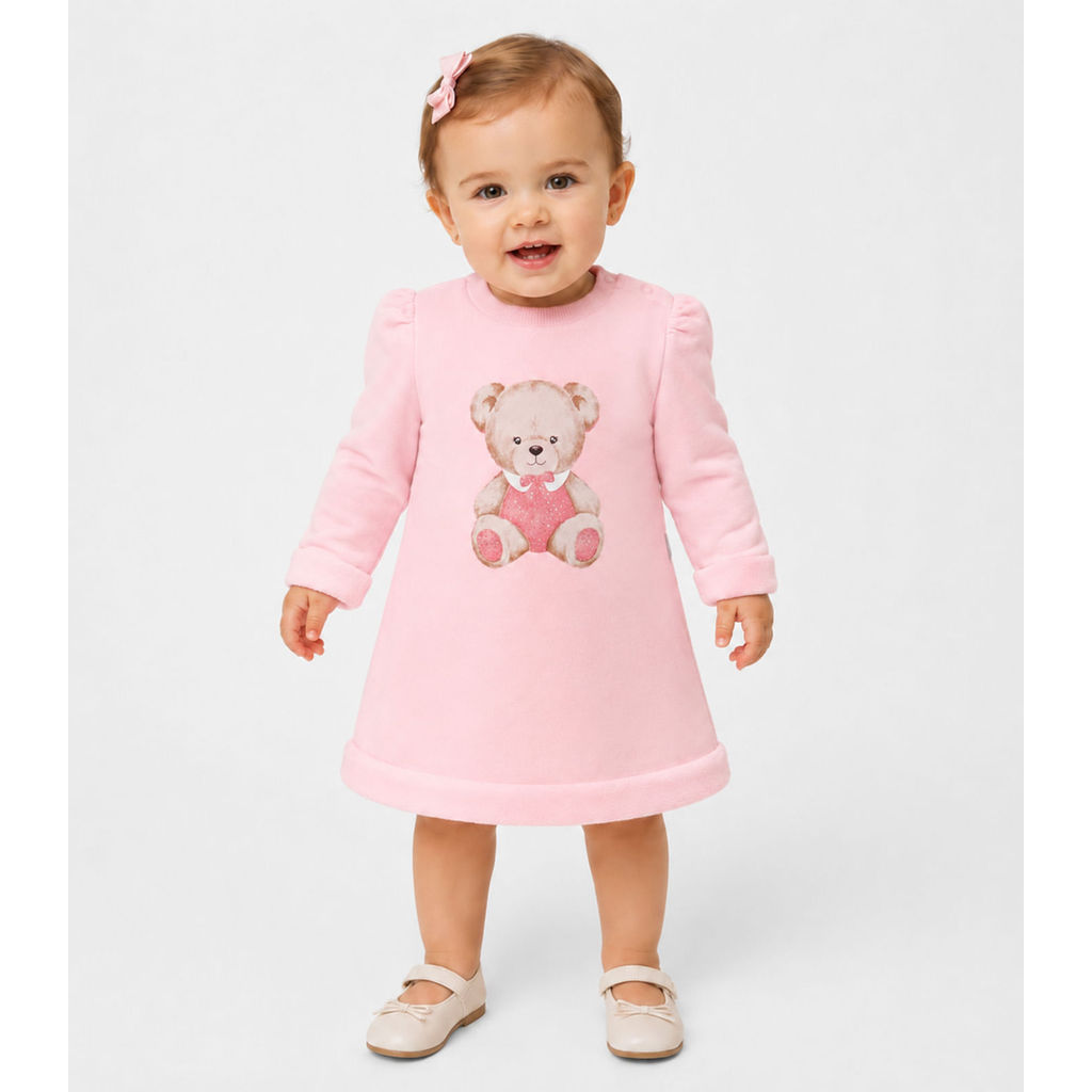 Vestido Infantil com Leves Defeitos Trick Nick Rosa