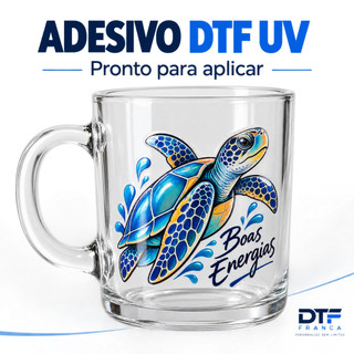 Adesivo DTF UV Personalizado Alta Definição Resistente à Água