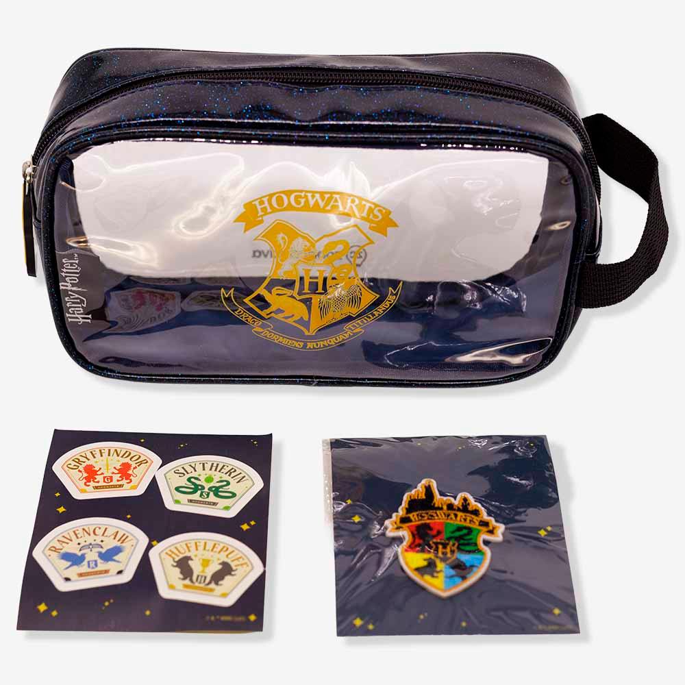 Necessaire com Adesivos Harry Potter