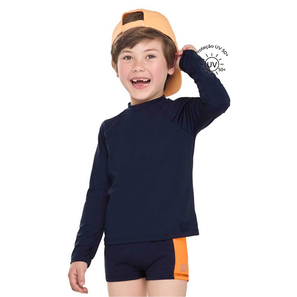 Sunga Boxer Infantil Menino Bicolor Elian Azul