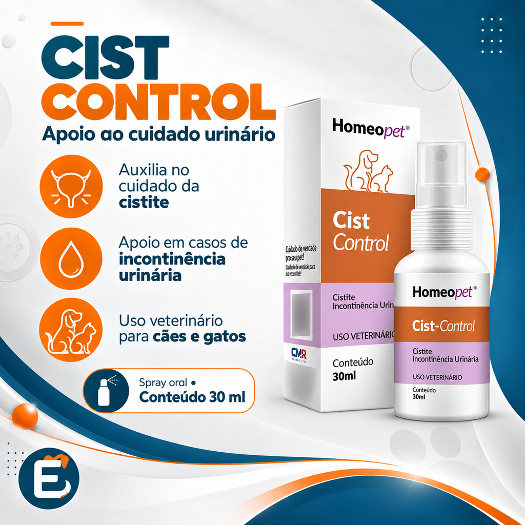 Cist Control Homeopatia Homeo Pet Real H - 30 mL