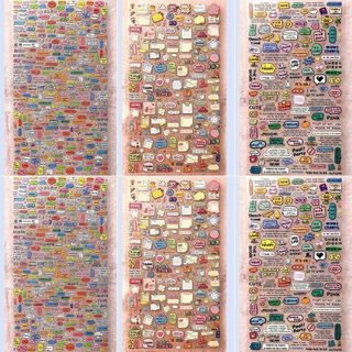 Ins coreano adesivos manual do telefone móvel venda quente Animal dos desenhos animados bonito Material decoração diy Ta