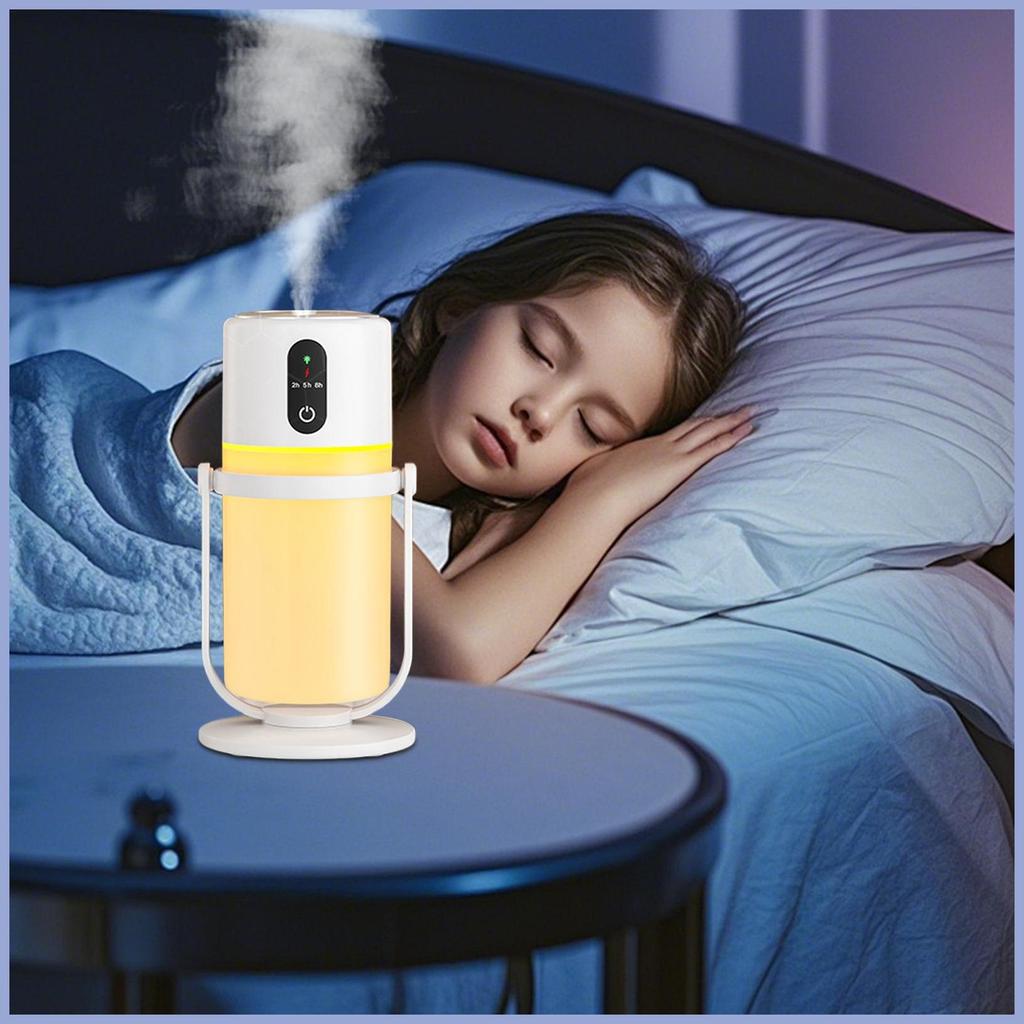 Umidificador De Quarto Para , 300ml , Acessórios De Ar Portáteis Silenciosos Com Luz LED , Umidificadores De Mesa Escrit