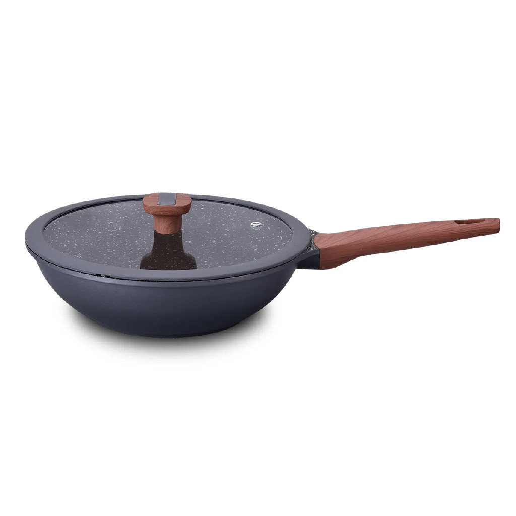 Frigideira Antiaderente Wok 30cm 5,3lt Titanium 8474 MTA
