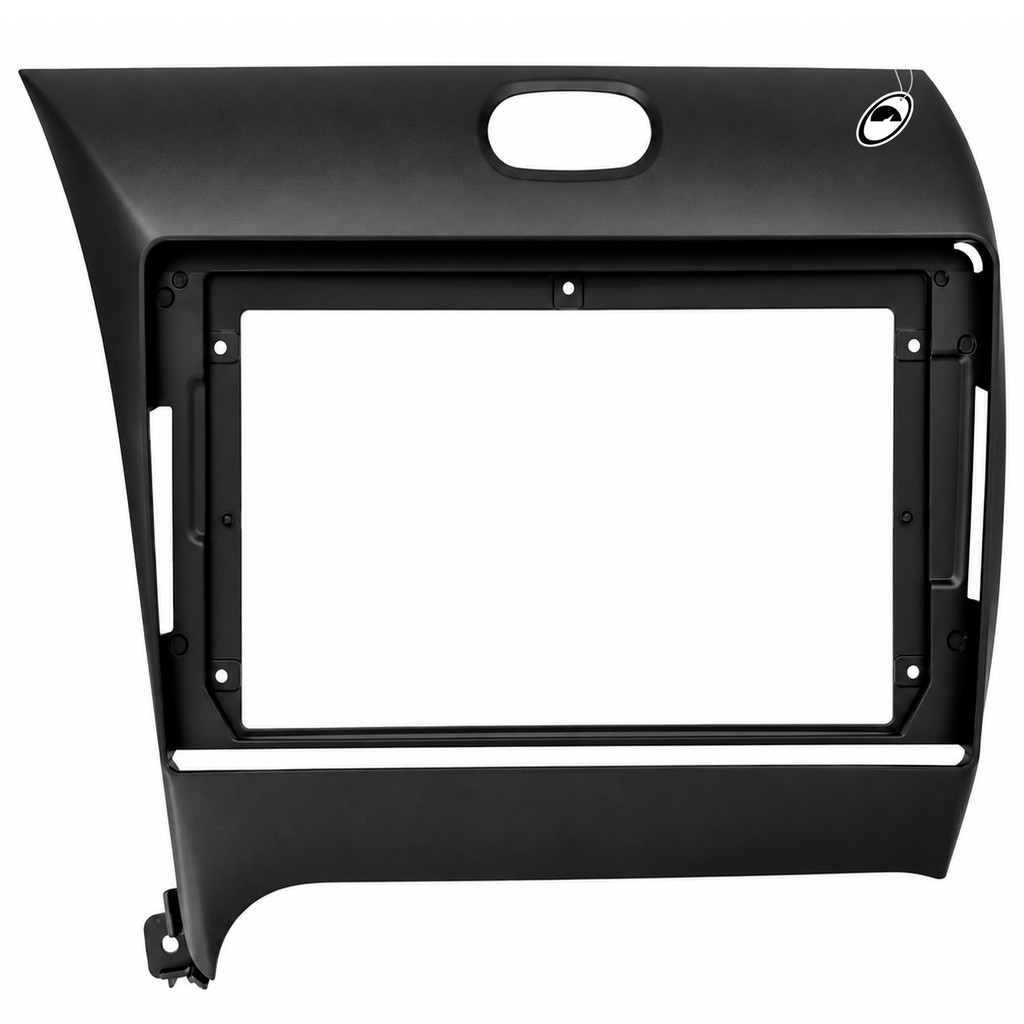 Moldura Painel 2 Din 9" Polegadas Kia Cerato 2013 até 2017 Preto