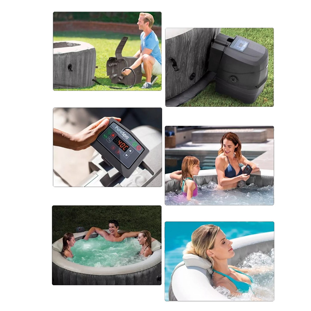 Piscina Inflável Intex Greywood Spa Ofurô 1.098 Litros 6 Lugares com Bomba e Filtro 220v — imagem 2 de 2