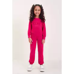 Conjunto Infantil Menina Com Blusão e Calça Colorittá Rosa
