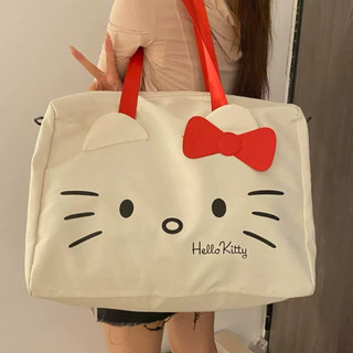 Kitty Cat Girl Storage Bag Saco de viagem de negócios leve Saco de viagem de negócios Saco de bagagem
