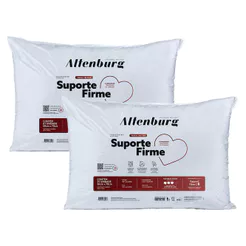 Kit 2 Travesseiros Altenburg Suporte Firme Branco 50x70cm