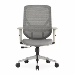 Cadeira Escritório Diretor NR17 Tela Mesh Alpha Cinza Cinza