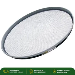Peneira Grande Aro De Metal Para Arroz 70cm Vitória Galvanizada Reforçada