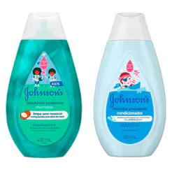 Kit 1 Shampoo Johnson's Kids Blackinho Poderoso 400ml