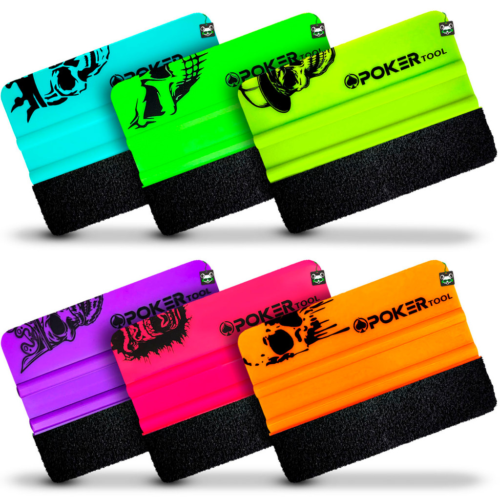 Espátula Envelopamento Retangular C/ Feltro Anti Risco Insulfilm Adesivo Película Vinil Poker Tool em Oferta na Shopee