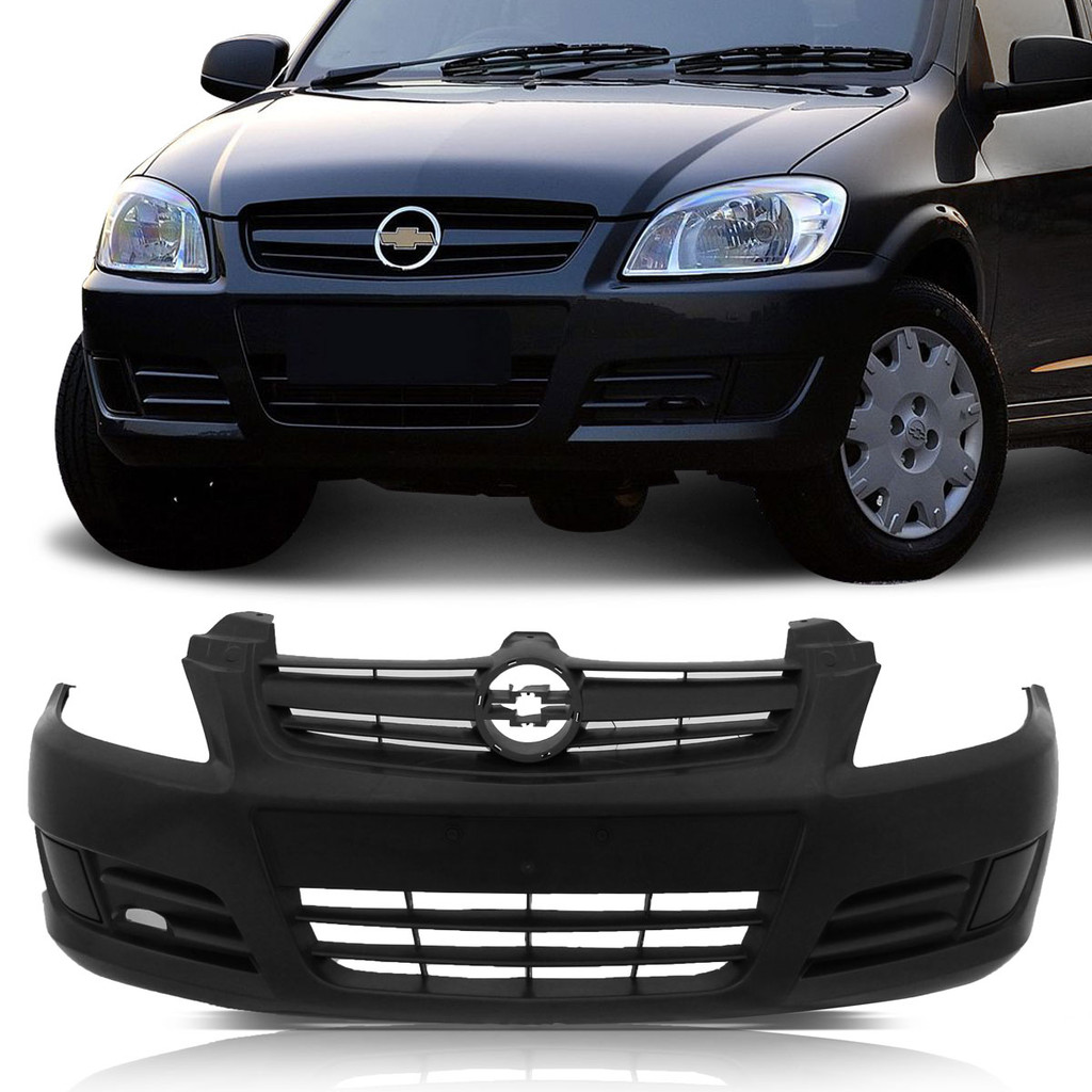 Parachoque Dianteiro Celta 2006 2007 2008 2009 2010 2011 Preto em Oferta na Shopee