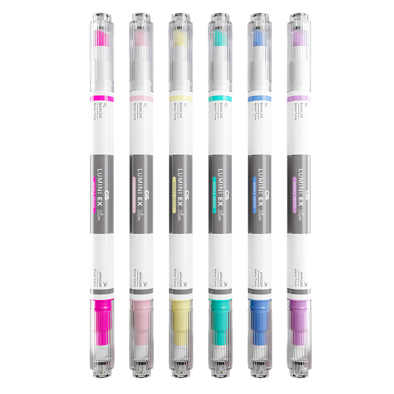 Marca-Texto Apagável Cis Lumini EX Slim em Oferta na Shopee