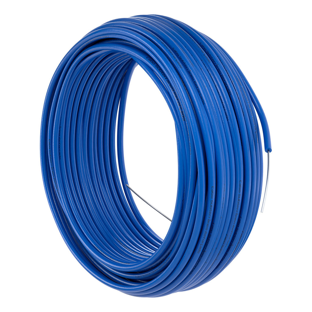 100m Cabo Alta Isolação 1.6mm para Cerca Elétrica Durável Reforçado Proteção UV Alta Isolação Azul