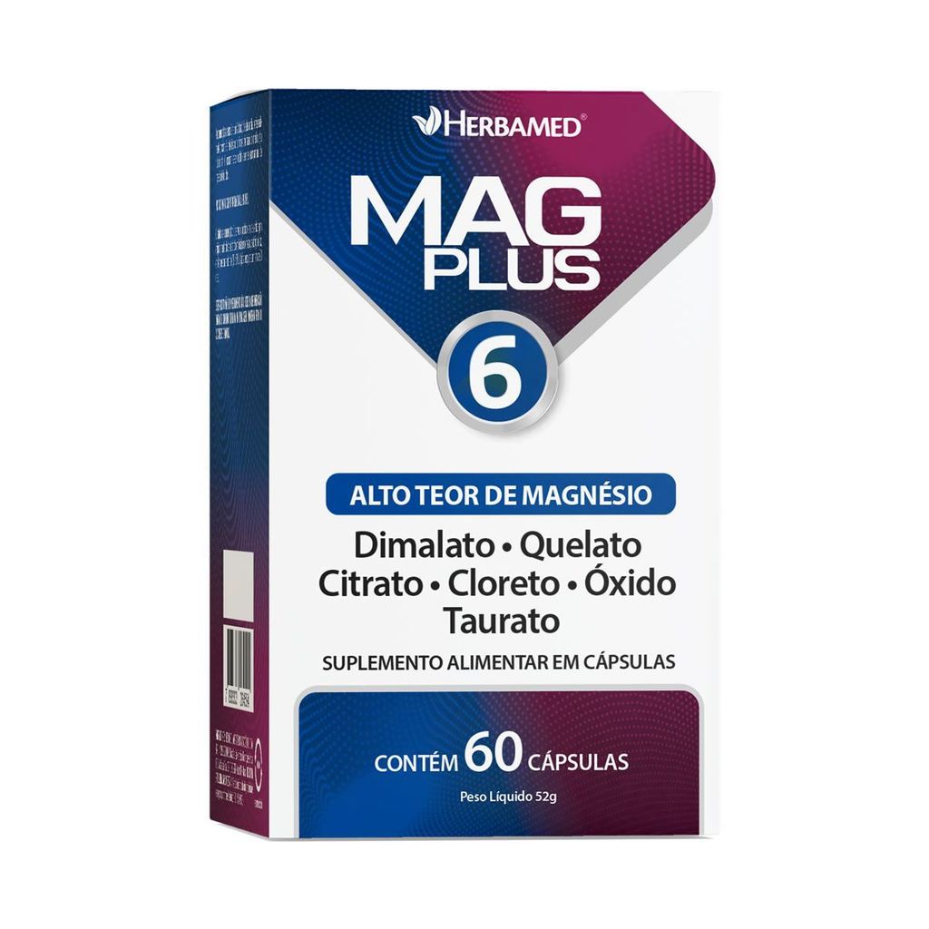 MagPlus 6 - 60 Cápsulas - Herbamed