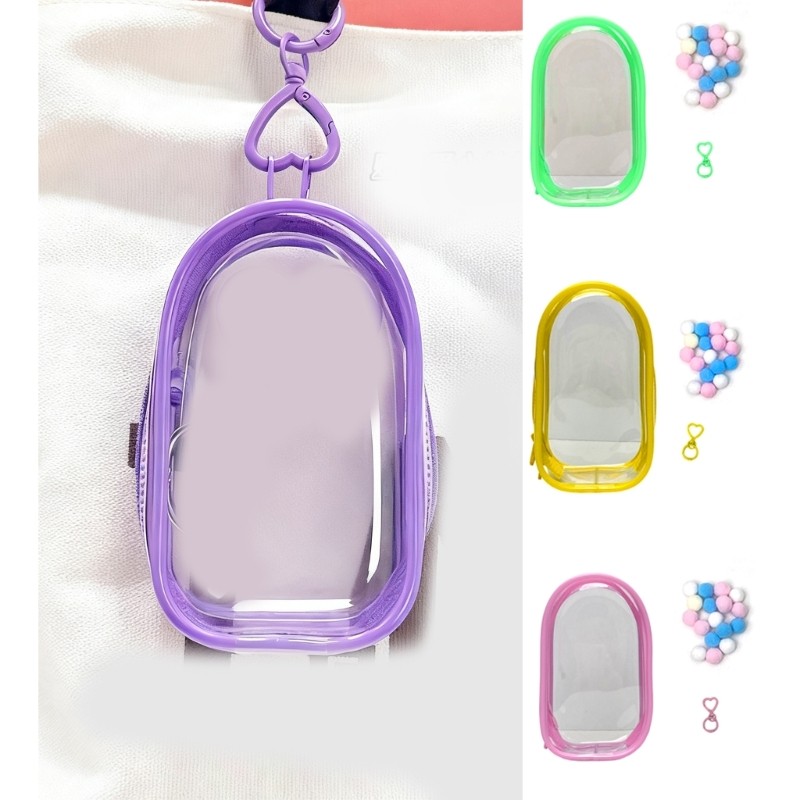 * Caixa Exibição Boneca Acrílica, Capa Estética Moderna, Elegante, Bolsa Armazenamento Colecionável, Tex