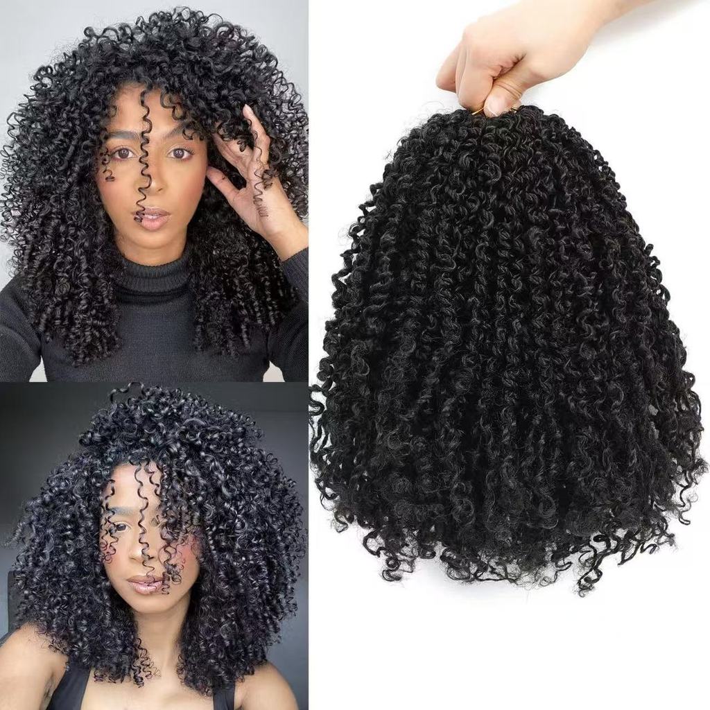 Europeu americano peruca comércio exterior yanky torção crochê cabelo fibra química torcido trança trançado cabelo Irreg