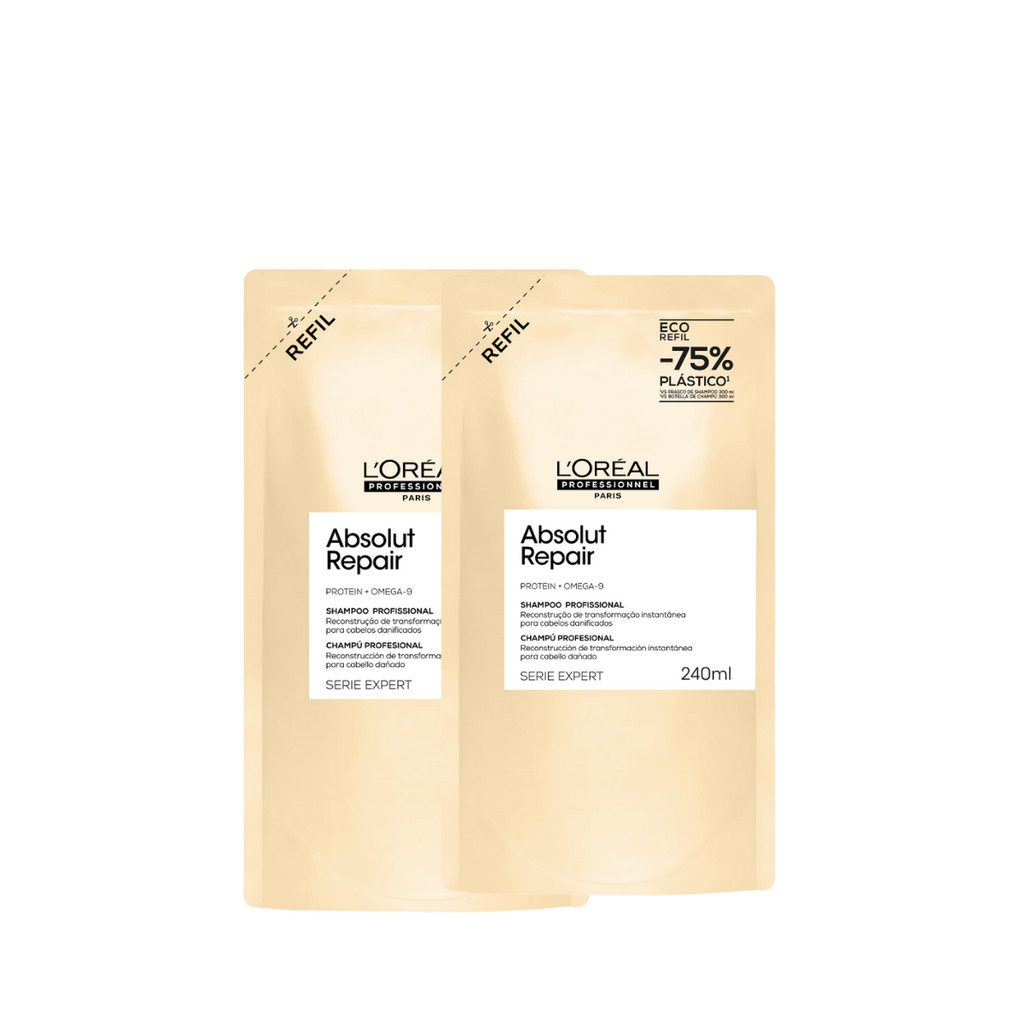 Kit 2 Refis Shampoo Absolut Repair Gold 240ml em Oferta na Shopee