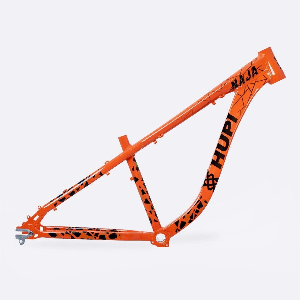 Quadro Hupi Naja V9 Laranja/Preto Horizontal Tapered