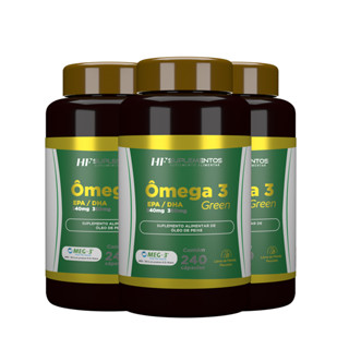 Omega 3 1000mg HF Suplementos 240 Caps Óleo de Peixe Puro EPA DHA Concentrado Coração e Saúde Vida em Oferta na Shopee