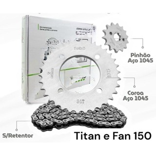 Kit Relacao Titan 160 Fan 160 e Start 160 em Oferta na Shopee