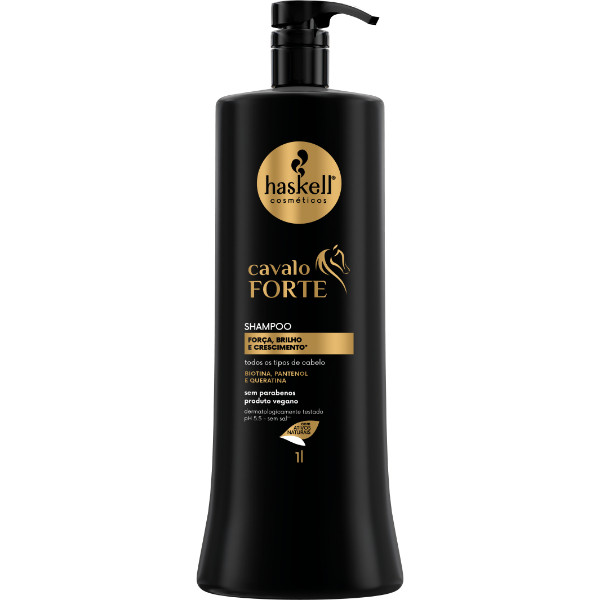 Shampoo Cavalo Forte Litro Haskell em Oferta na Shopee