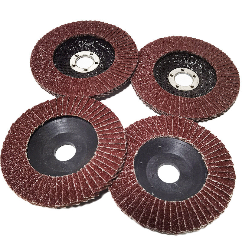 Disco flap com capa plástica, disco abrasivo plano tipo 100, disco abrasivo flap, disco de desbaste, disco de polimento,