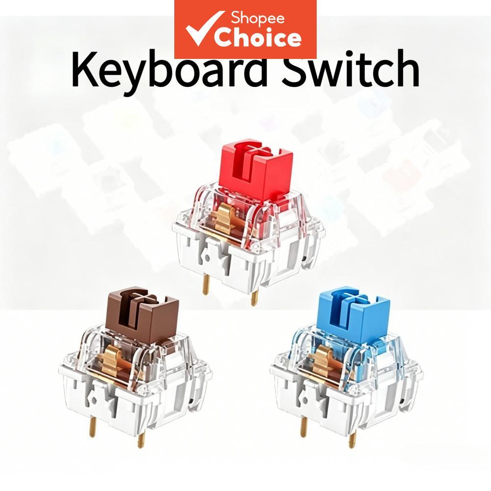 Interruptor De Teclado Mecânico 104 Unidades Clicker Tátil De 3 Pinos Interruptores De Substituição De Chave Trocável A
