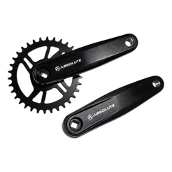 Pedivela Absolute Nero 34 Dentes 12v Aluminio 170mm Simera Preto