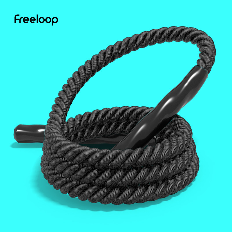 Corda de pular com suporte de carga Freeloop Corda grossa MMA Fighting Power UFC Peso Perda de peso Exercício de queima 