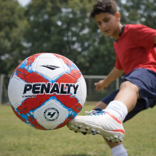 Bola Campo Penalty Giz N4 XXV Infantil Futebol Grama Sintética Natural Treinamento Costurada PU 2025 — imagem 2 de 2
