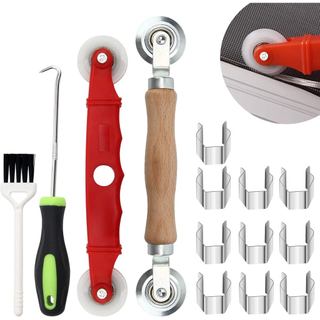Kit de Reparação de Tela com 14 Peças, Ferramenta de Reparação de Tela com 2 Peças de Ferramenta de Rolagem de Tela com 