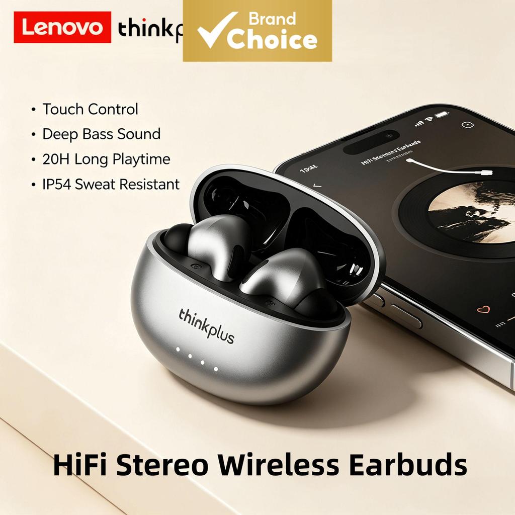 Lenovo LP5PRO Fones De Ouvido Sem Fio Bluetooth TWS HiFi Sound Gaming Esportivos Long Standby Com Microfone Para Uso Diá