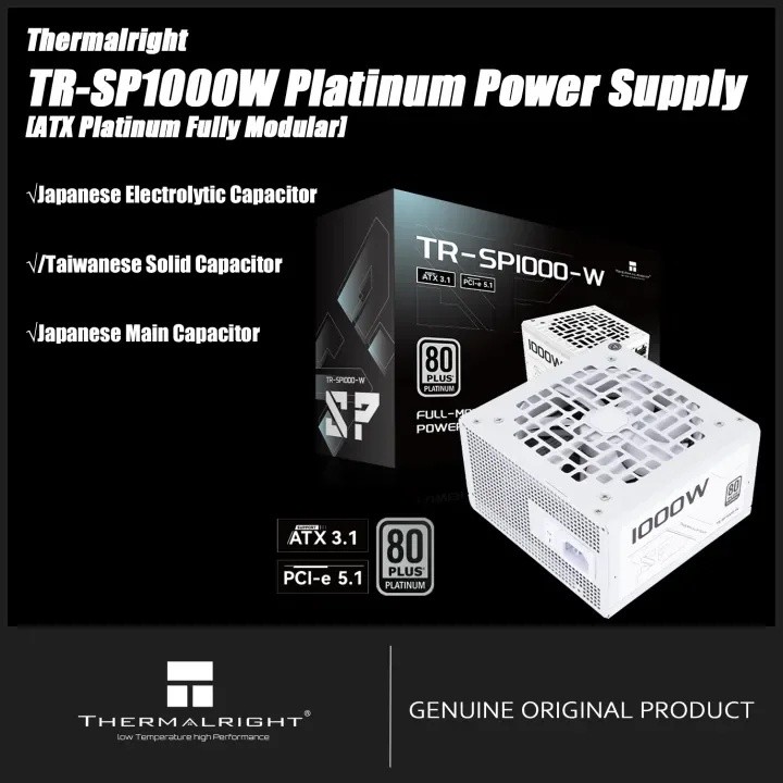 FZ Thermalright TR-SP1000/850W80PLUS Fonte De Alimentação Modular Completa Com E