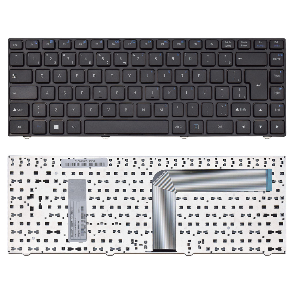 Teclado para Notebook Positivo Sim+ 755 Com Moldura