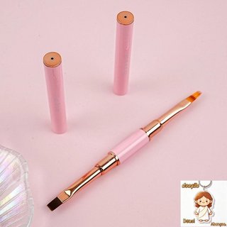 kit com 5pcs/conjunto Pincel de Arte de Unha de Dupla Face Acrílico UV Gel Extensão de Unha Caneta de Pintura de Arte Fl