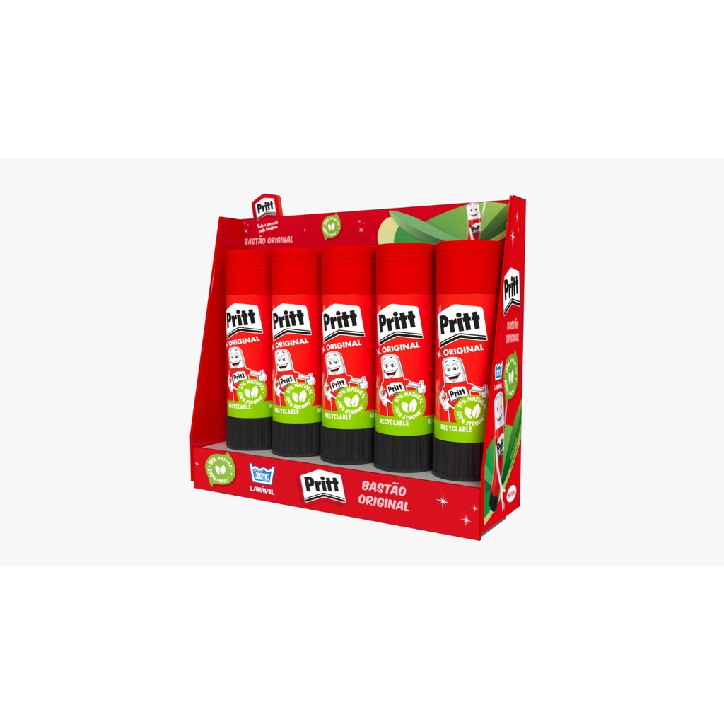 Bandeja com 5 - Colas Em Bastão 40g - Pritt