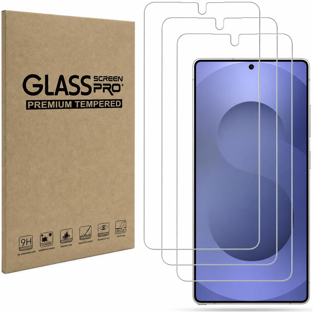 Pacote Com 3 Para Samsung Galaxy S26/S25/S24/S23/S22/S21/S20/S10/Note 20/10 Series Protetor De Tela De Vidro Temperado 9