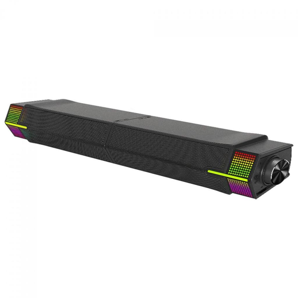 Caixa De Som Gamer Rise Mode Laser S2, Rainbow, Bluetooth/3.5mm, 2x5W, Preto, RM-SPL-02-ARGB — imagem 2 de 2