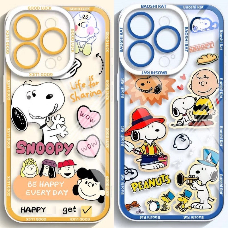 Capa De Telefone Snoopy De Amendoim Cômico Para Samsung Galaxy A56 A16 A55 A06 A15 A54 A53 A14 A36 A26 A23 A12 A32 A73 A