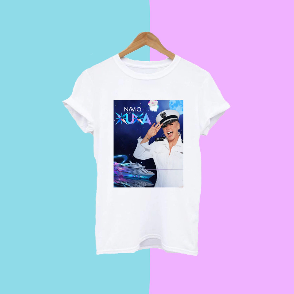 [Camiseta Premium em Algodão Puro]SISI Camiseta Blusa Unissex - Navio da Xuxa (Estampas diversas)