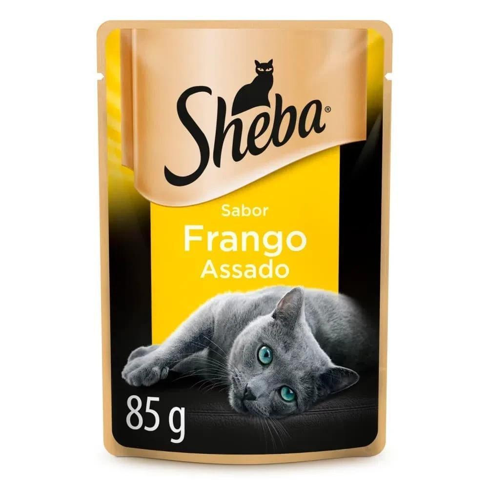 Ração Umida Sheba Frango Assado Adulto para Gatos 85 g